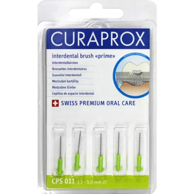 CURAPROX CPS 011 Interdentalb.xx-fine light green, 5 |2| pieces |2|