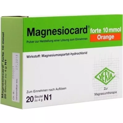 MAGNESIOCARD forte 10 mmol Orange Plv.z.H.e.L.z.E., 20 St