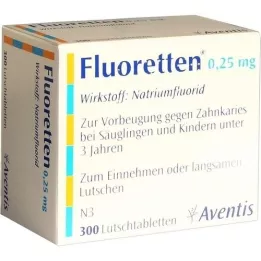 FLUORETTEN 0.25 mg tablets, 300 pcs