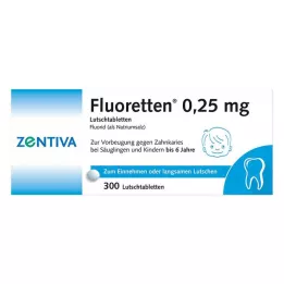 FLUORETTEN 0.25 mg tablets, 300 pcs