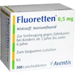 FLUORETTEN 0.5 mg tablets, 300 pcs