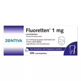 FLUORETTEN 1.0 mg tablets, 300 pcs