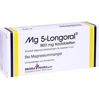 MG 5 LONGORAL chewing tablets, 50 pcs