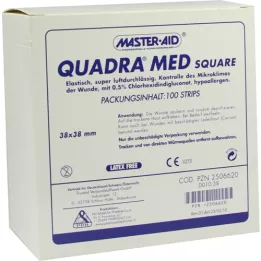 QUADRA MED Square 38x38 mm Strips Master AID, 100 pcs