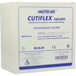 CUTIFLEX Folien-Pflaster square 38x38 mm MasterAid, 100 St