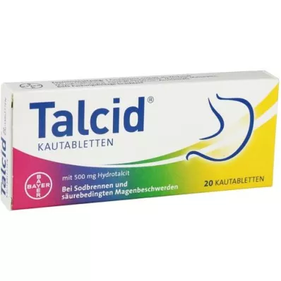 TALCID chewing tablets, 20 pcs