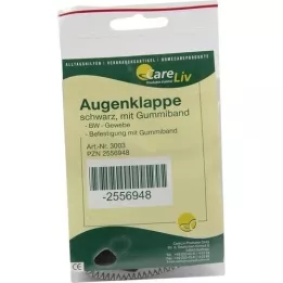 AUGENKLAPPE with rubber band black, 1 pcs