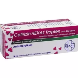 CETIRIZIN HEXAL Tropfen bei Allergien, 10 ml