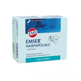 EMSER Nasal rinse salt physiological bottle, 20 pcs