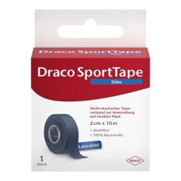 Draco tape bandage 10mx2cm blue, 1 pc