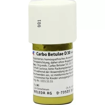 CARBO BETULAE D 30 Trituration, 20 g