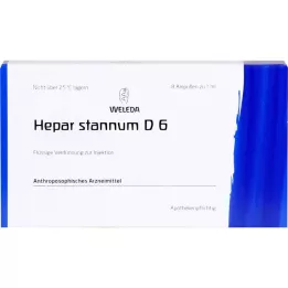 HEPAR STANNUM D 6 ampoules, 8 ml