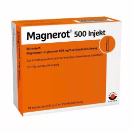 MAGNEROT 500 injection ampoules, 10X5 ml