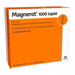 MAGNEROT 1000 inject ampoules, 10x10 ml