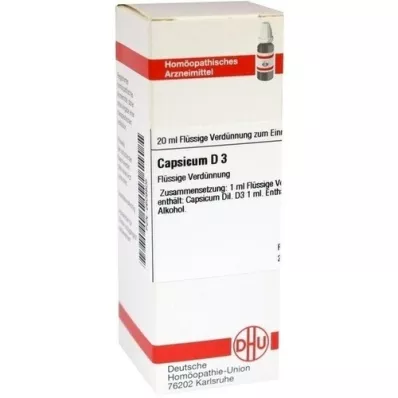 CAPSICUM D 3 Dilution, 20mL CAPSICUM D 3 Dilution, 20mL
