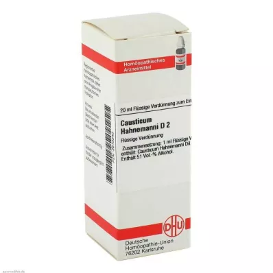 CAUSTICUM HAHNEMANNI D 2 Dilution, 20mL CAUSTICUM HAHNEMANNI D 2 Dilution, 20mL