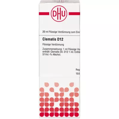 CLEMATIS D12 Dilution, 20mL CLEMATIS D12 Dilution, 20mL