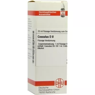 COCCULUS D 8 Dilution, 20mL COCCULUS D 8 Dilution, 20mL