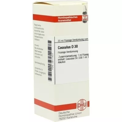 COCCULUS D 30 Dilution, 20mL