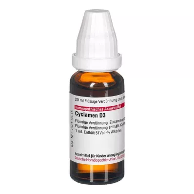 CYCLAMEN D 3 Dilution, 20mL CYCLAMEN D 3 Dilution, 20mL
