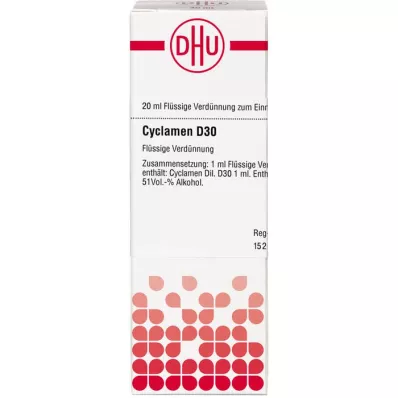 CYCLAMEN D 30 Dilution, 20mL CYCLAMEN D 30 Dilution, 20mL