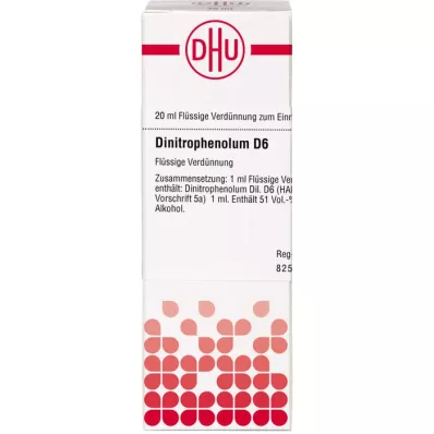 DINITROPHENOLUM D 6 Dilution, 20mL