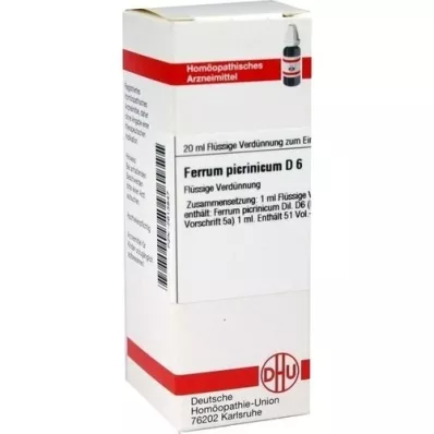 FERRUM PICRINICUM D 6 Dilution, 20mL