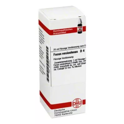 FUCUS VESICULOSUS D 4 Dilution, 20mL FUCUS VESICULOSUS D 4 Dilution, 20mL
