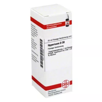 HYPERICUM D 30 Dilution, 20 ml HYPERICUM D 30 Dilution, 20 ml