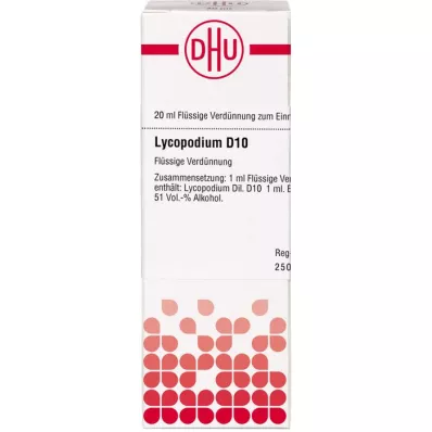 LYCOPODIUM D 10 Dilution, 20 ml LYCOPODIUM D 10 Dilution, 20 ml