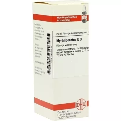 MYRTILLOCACTUS D 3 Dilution, 20 ml MYRTILLOCACTUS D 3 Dilution, 20 ml