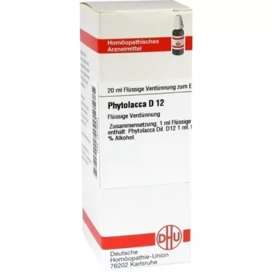 PHYTOLACCA D 12 Dilution, 20 ml