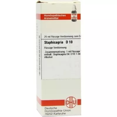 STAPHISAGRIA D10 Dilution, 20mL