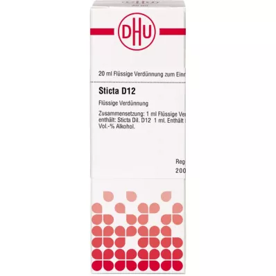 STICTA D12 Dilution, 20mL STICTA D12 Dilution, 20mL