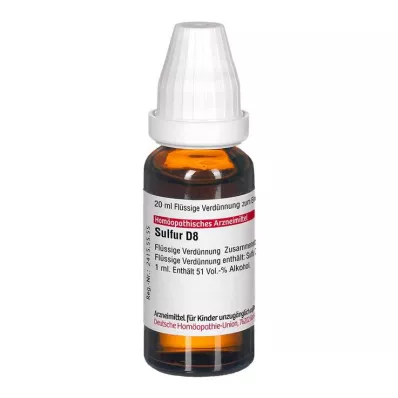 SULFUR D 8 Dilution, 20 ml