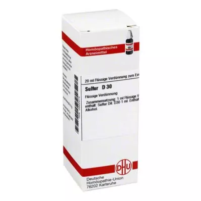 SULFUR D 30 Dilution, 20 ml