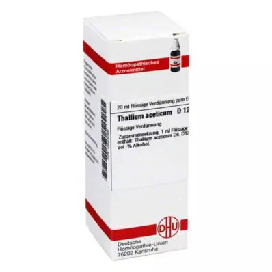 THALLIUM ACETICUM D 12 Dilution, 20 ml THALLIUM ACETICUM D 12 Dilution, 20 ml