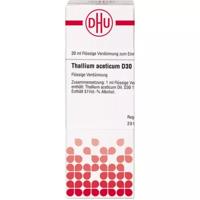 THALLIUM ACETICUM D 30 Dilution, 20mL