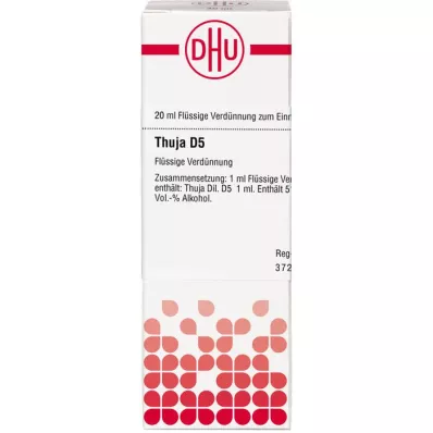 THUJA D 5 Dilution, 20mL THUJA D 5 Dilution, 20mL