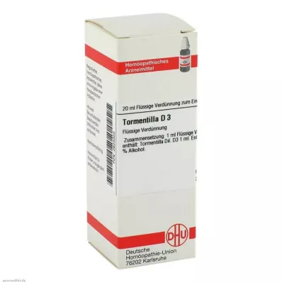 TORMENTILLA D 3 Dilution, 20 ml TORMENTILLA D 3 Dilution, 20 ml