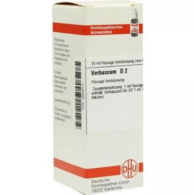VERBASCUM D 2 Dilution, 20 ml VERBASCUM D 2 Dilution, 20 ml