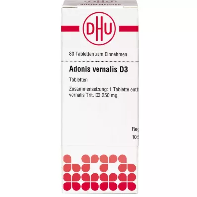 ADONIS VERNALIS D 3 tablets, 80 pcs ADONIS VERNALIS D 3 tablets, 80 pcs