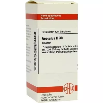 AESCULUS D 30 tablets, 80 pcs AESCULUS D 30 tablets, 80 pcs