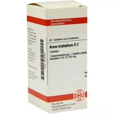 ARUM TRIPHYLLUM D 2 tablets, 80 pcs ARUM TRIPHYLLUM D 2 tablets, 80 pcs