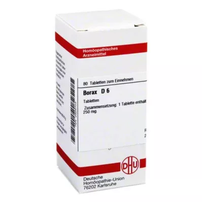 BORAX D 6 tablets, 80 pcs BORAX D 6 tablets, 80 pcs