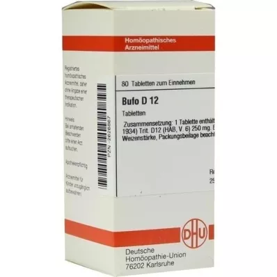 BUFO D 12 tablets, 80 pcs BUFO D 12 tablets, 80 pcs