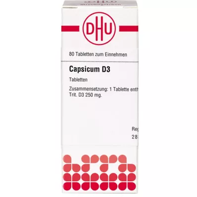 CAPSICUM D 3 tablets, 80 pcs CAPSICUM D 3 tablets, 80 pcs