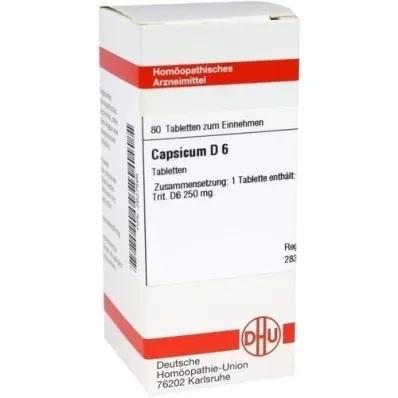 CAPSICUM D 6 tablets, 80 pcs CAPSICUM D 6 tablets, 80 pcs