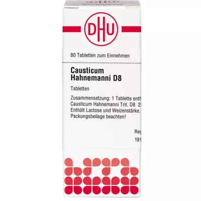 CAUSTICUM HAHNEMANNI D 8 tablets, 80 pcs CAUSTICUM HAHNEMANNI D 8 tablets, 80 pcs