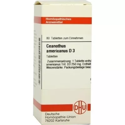 CEANOTHUS AMERICANUS D 3 tablets, 80 pcs CEANOTHUS AMERICANUS D 3 tablets, 80 pcs